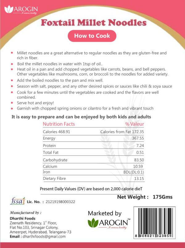 Foxtail Millet Noodles - Image 3